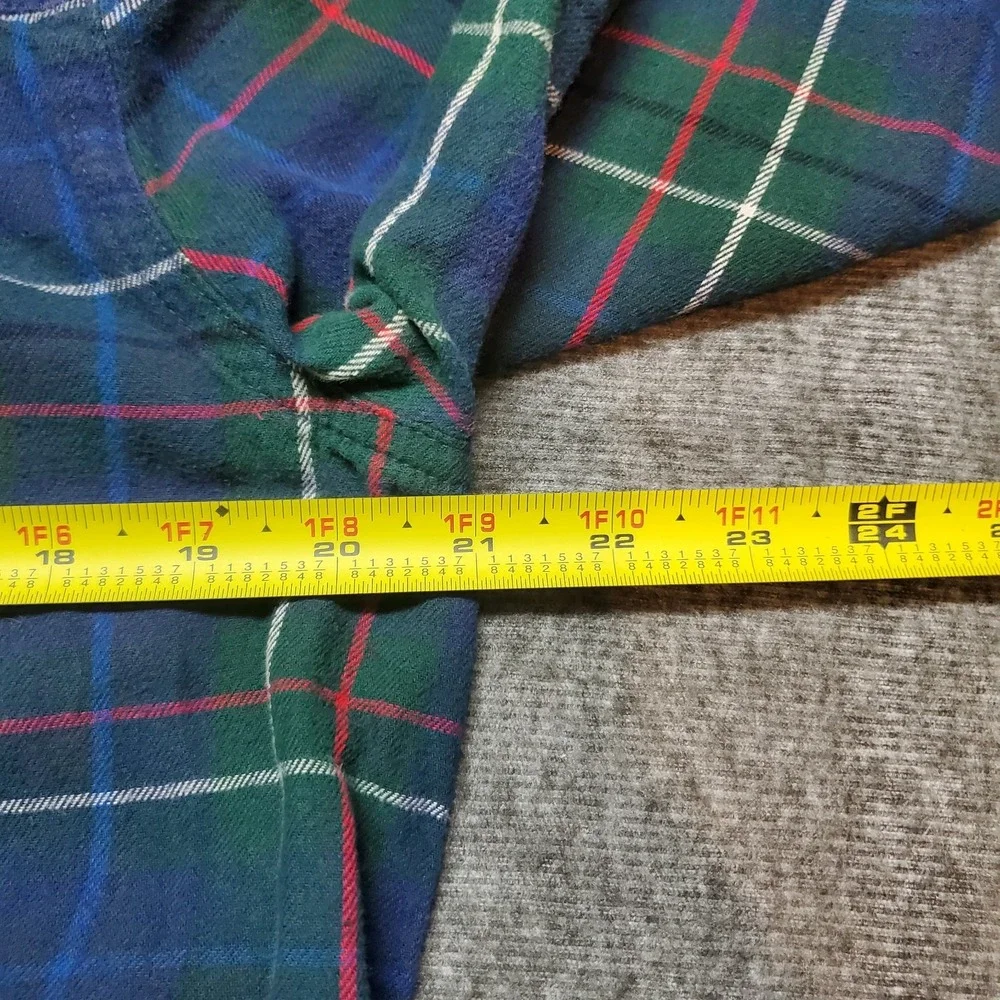 Madewell Plaid Button Down Shirt - Blue and Green - Picture 6 of 7